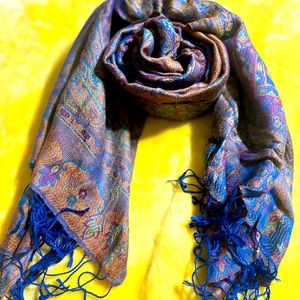 Very Nice Soft Slightly Used Scarf- Multi color